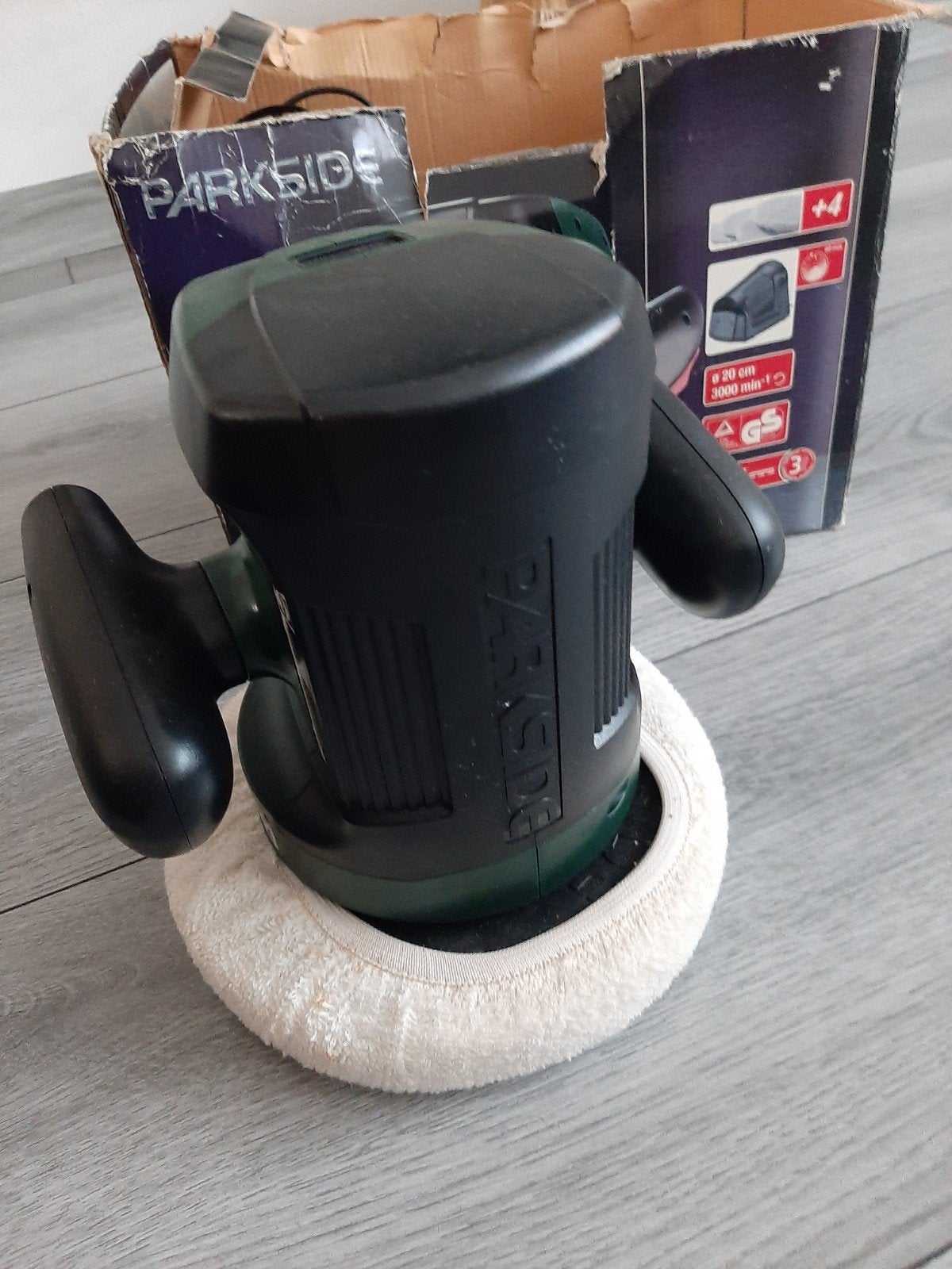 Parkside Accu Poetsmachine/Schuurmachine, Ophalen of Verzenden, Zo goed als nieuw, Minder dan 600 watt, Vlakschuurmachine