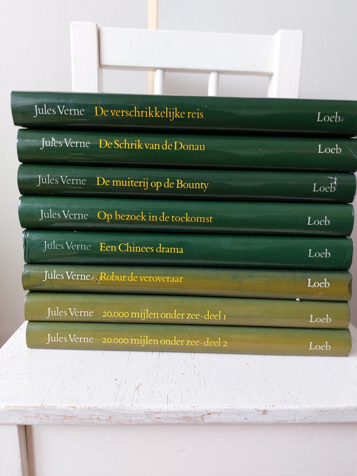 Jules Verne Loeb Collectie - 8 Boeken, Ophalen of Verzenden, Gelezen, Jules Verne, Nederland