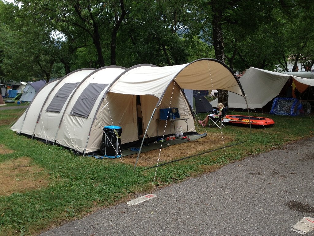 Tent Basecamp Ambato VI Deluxe, Caravans en Kamperen, Ophalen, Gebruikt, Tot en met 6