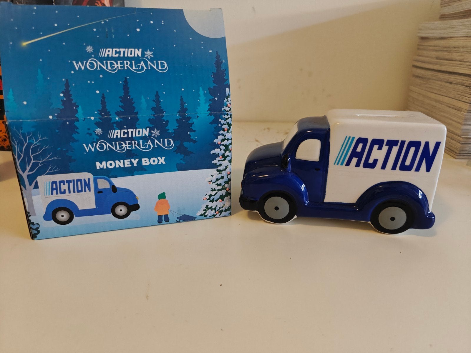 Spaarpot Action vrachtwagen, Ophalen of Verzenden, Bus of Vrachtwagen