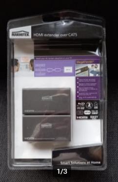 Marmitek Megaview 60 HDMI extender (Nieuw)., Ophalen, Nieuw, Video