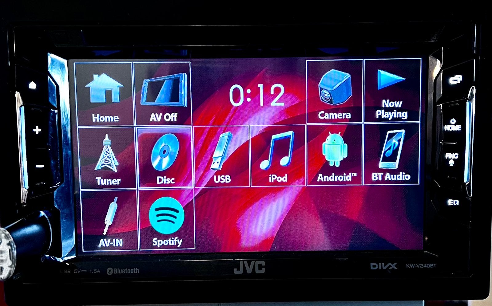 Jvc KW-V240BTautoradio mt Bluetooth&video&achteruitrijcamera, Ophalen of Verzenden, Zo goed als nieuw