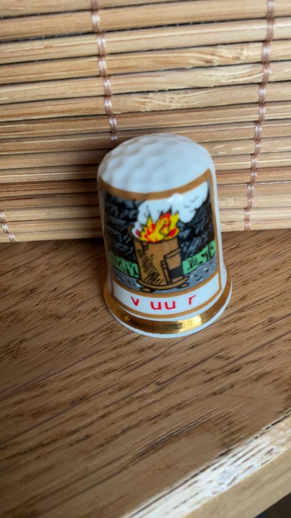 Vuur vingerhoed vingerhoedje vingerhoedjes vingerhoeden, Verzenden, Nieuw, Porselein, Nederland