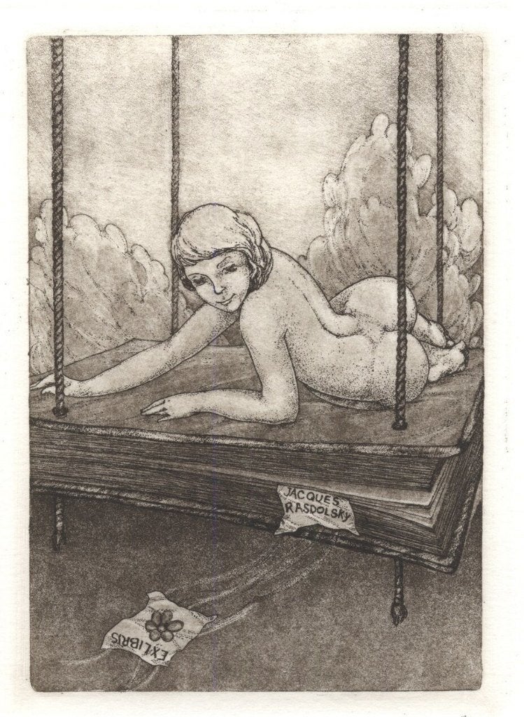 0095 Ex Libris België : Michel Wieczerniak, 1982, Verzenden, Ex libris