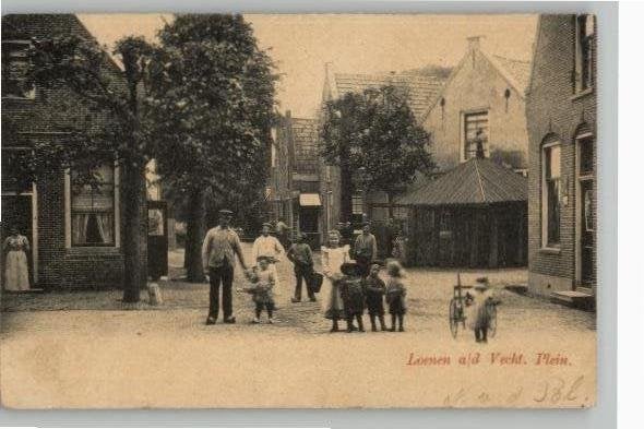Loenen a/d Vecht  Plein st 1904 Prachtkaart