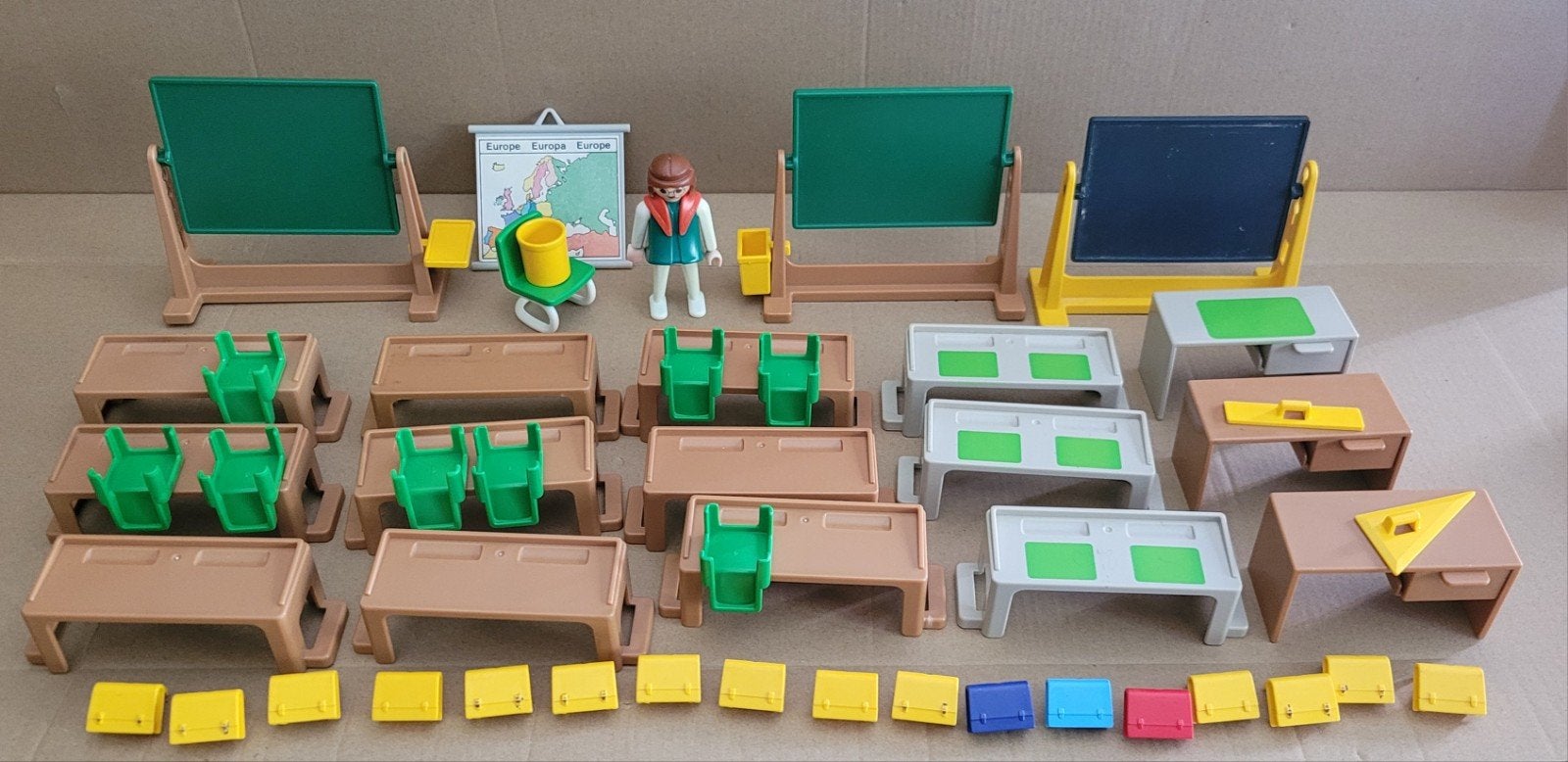 Playmobil Schoolbanken, inrichting school, klas, Ophalen of Verzenden, Gebruikt