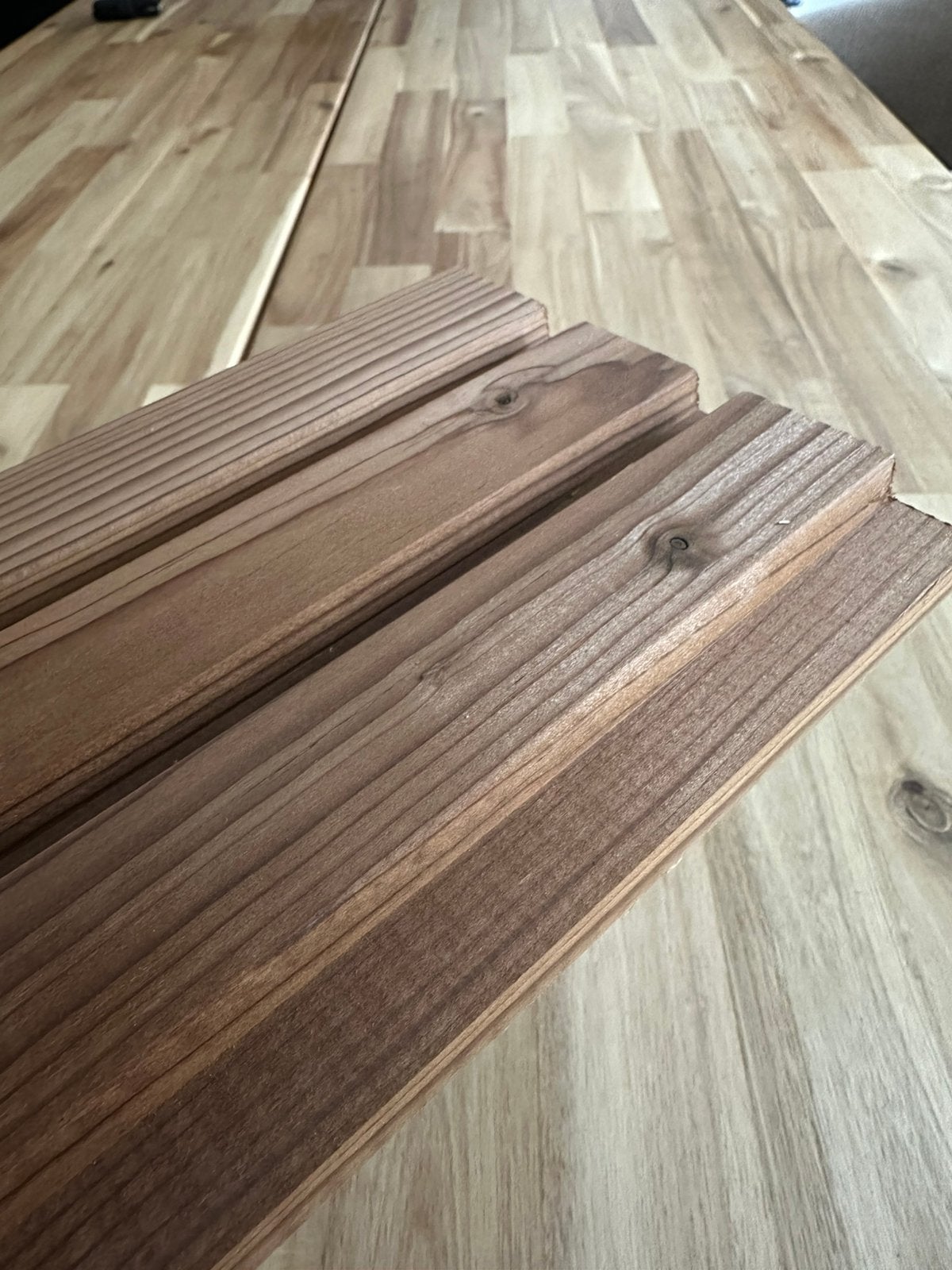15 Planken voor lattenwand, Doe-het-zelf en Verbouw, Hout en Planken, Ophalen, Minder dan 25 mm, Zo goed als nieuw, Plank