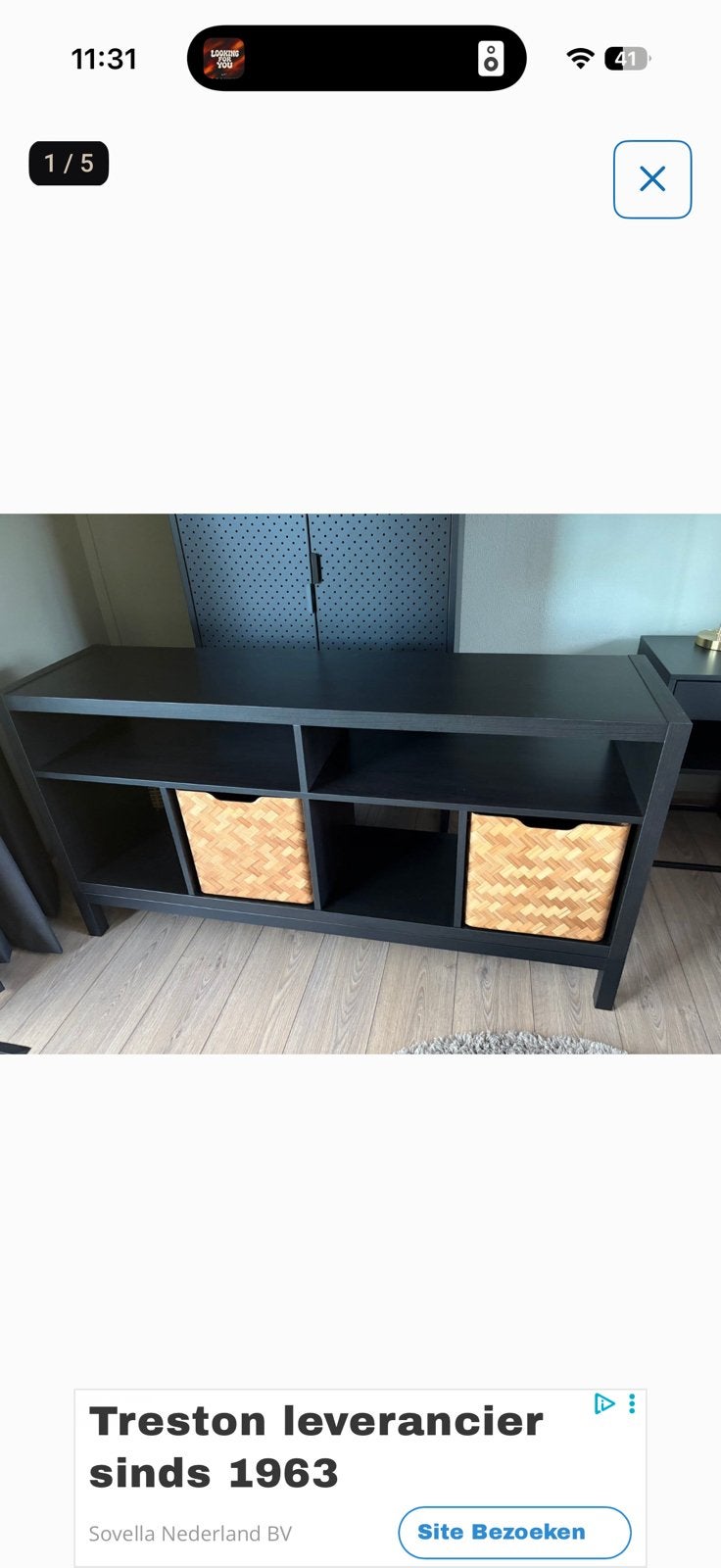 Ikea kallax kast nieuwstaat, Ophalen, Zo goed als nieuw, 25 tot 50 cm, Minder dan 100 cm