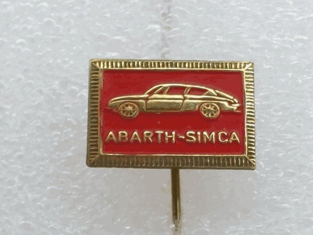 SP2450 Speldje Abarth-Simca rood, Ophalen of Verzenden, Gebruikt, Overige onderwerpen