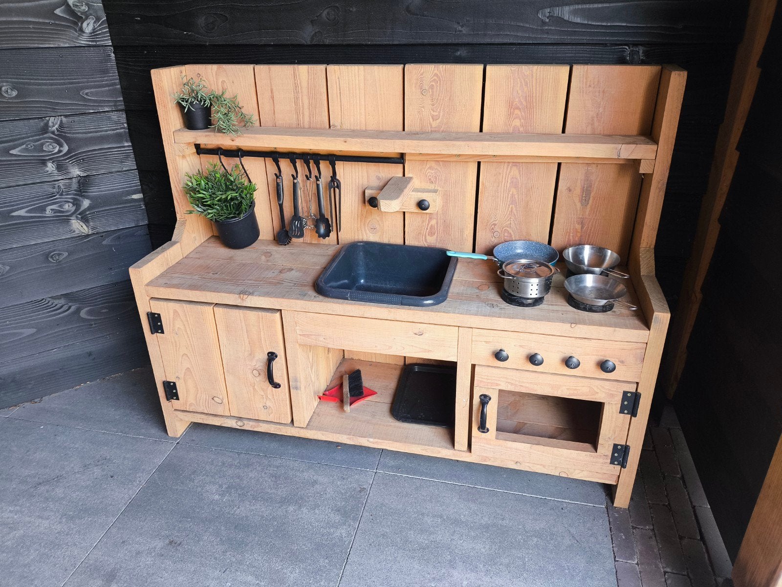 Robuuste modderkeuken van 3cm dik Douglas hout, Ophalen, Gebruikt, Overige typen
