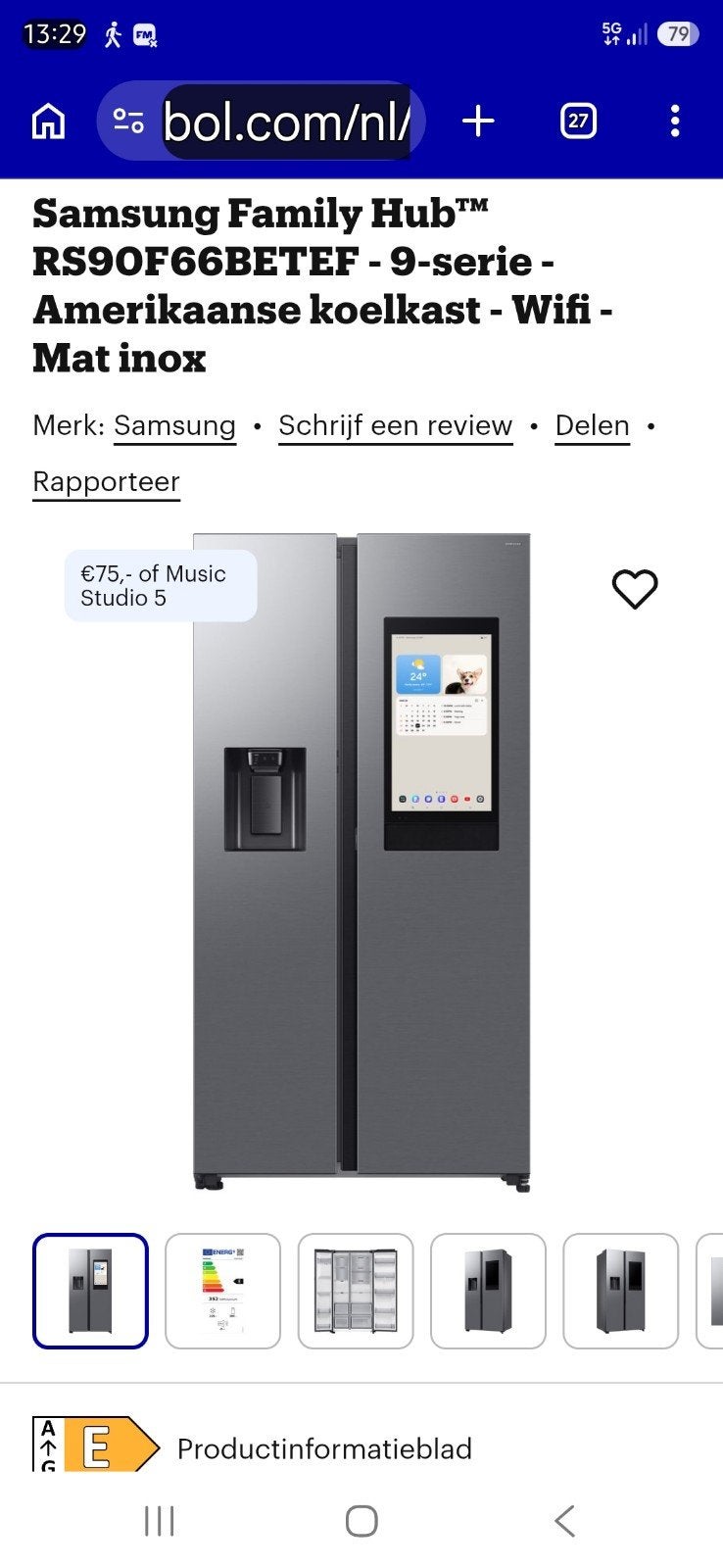 gezocht,deur samsung family hub, Witgoed en Apparatuur, Ophalen of Verzenden