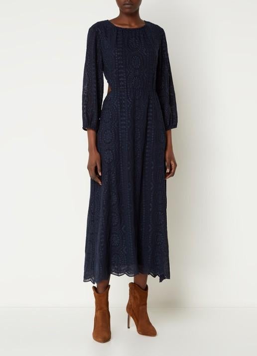 Bash ba&sh cut out maxi dress nieuw, Blauw, Nieuw, Ophalen of Verzenden, Maat 36 (S)