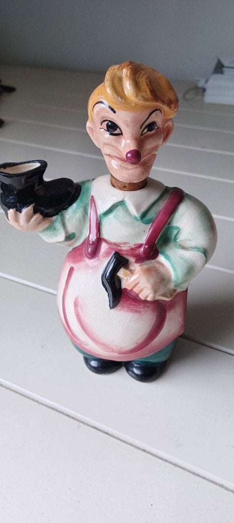 Engelse curiosa thee of chocoladepot met hoofd, Antiek en Kunst, Ophalen of Verzenden