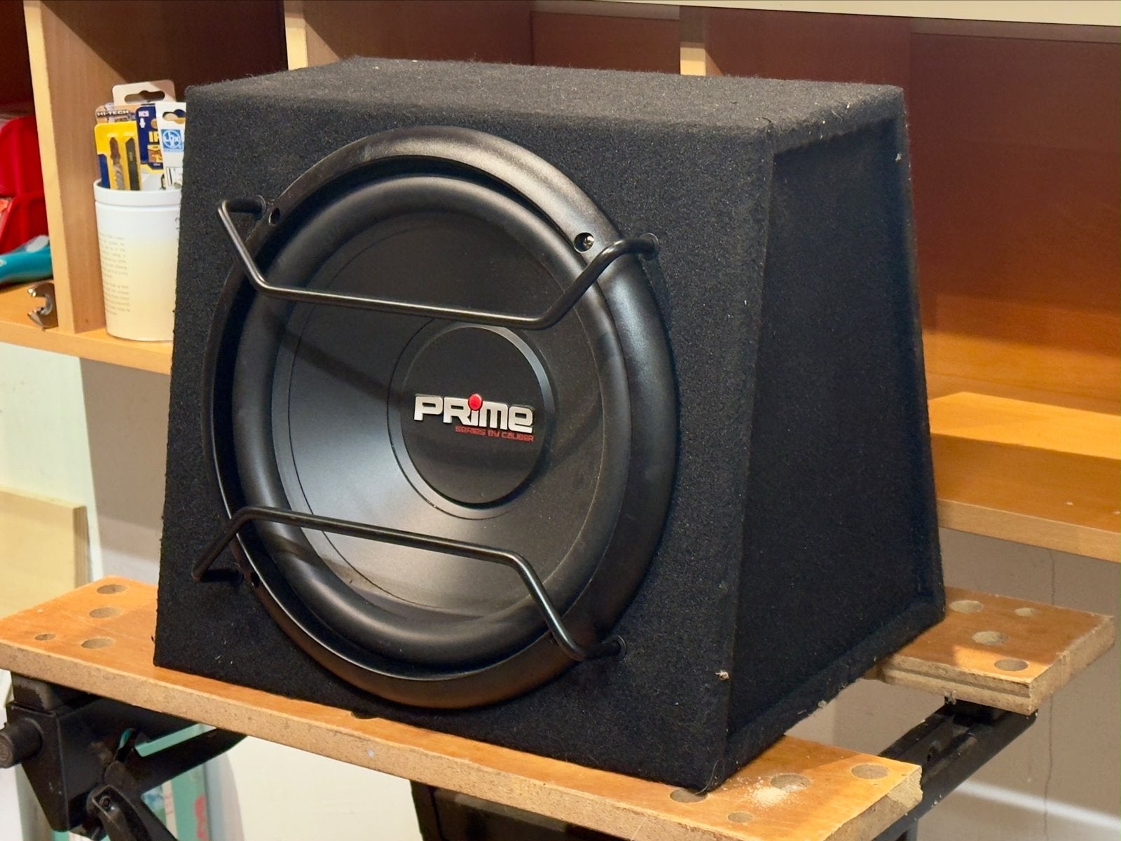 Caliber BC102SA actieve subwoofer + versterker 600W, Auto diversen, Ophalen of Verzenden, Gebruikt