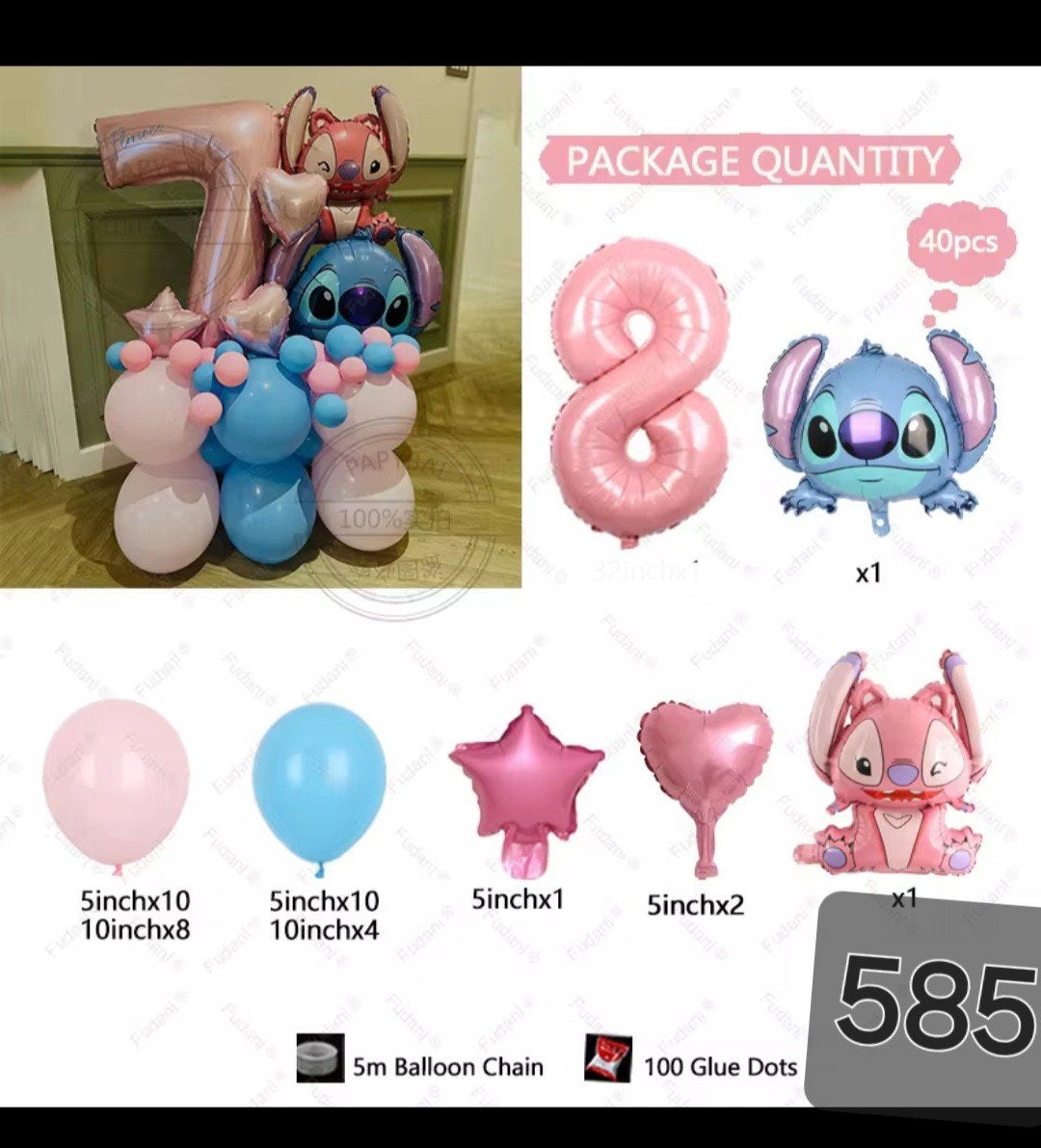 Stitch & Angel GRATIS VERZENDING, Ophalen, Nieuw, Feestartikel, Verjaardag