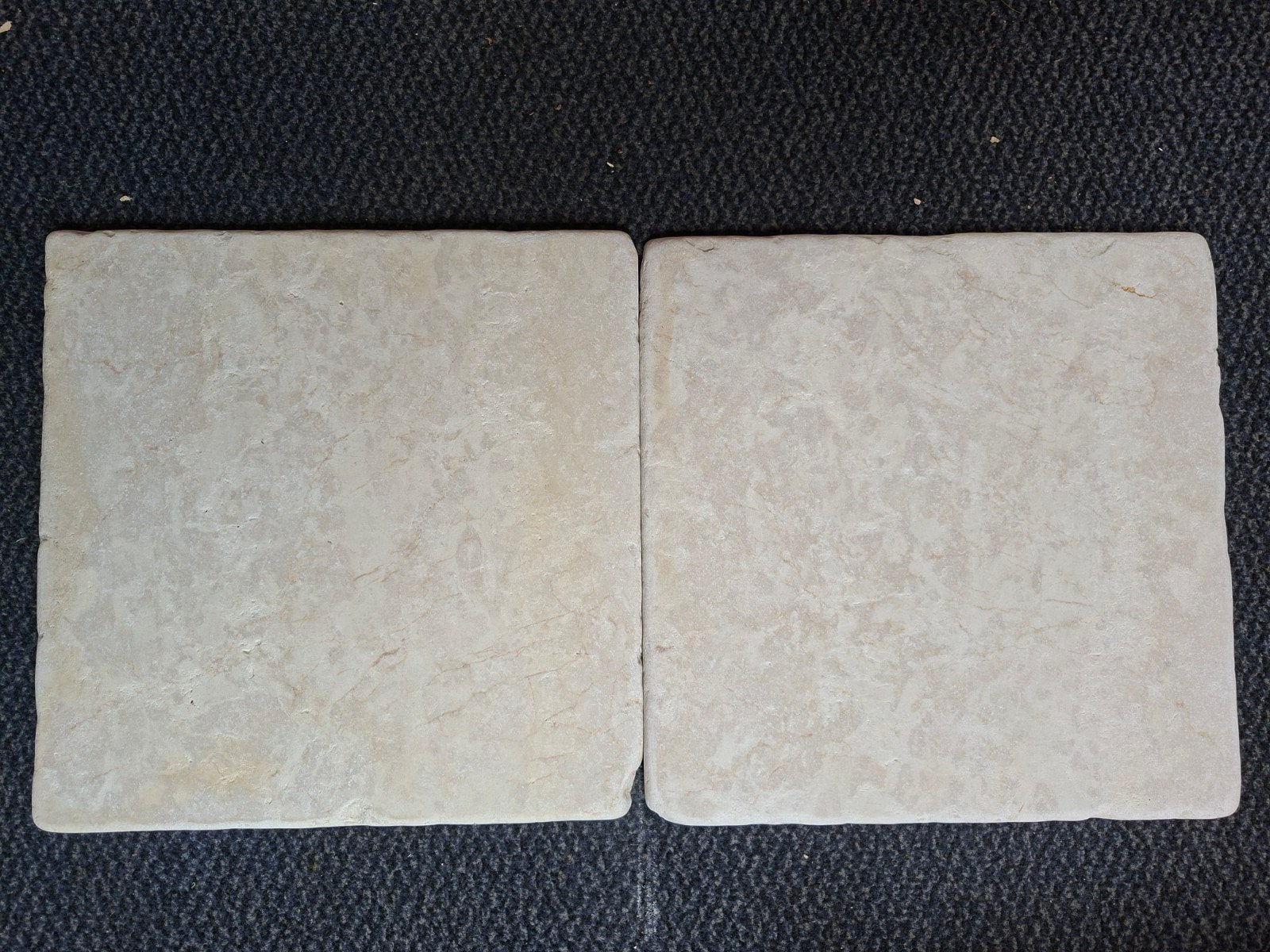 Nieuwe witte getrommelde marmeren tegels 30x30cm (6m2), Ophalen