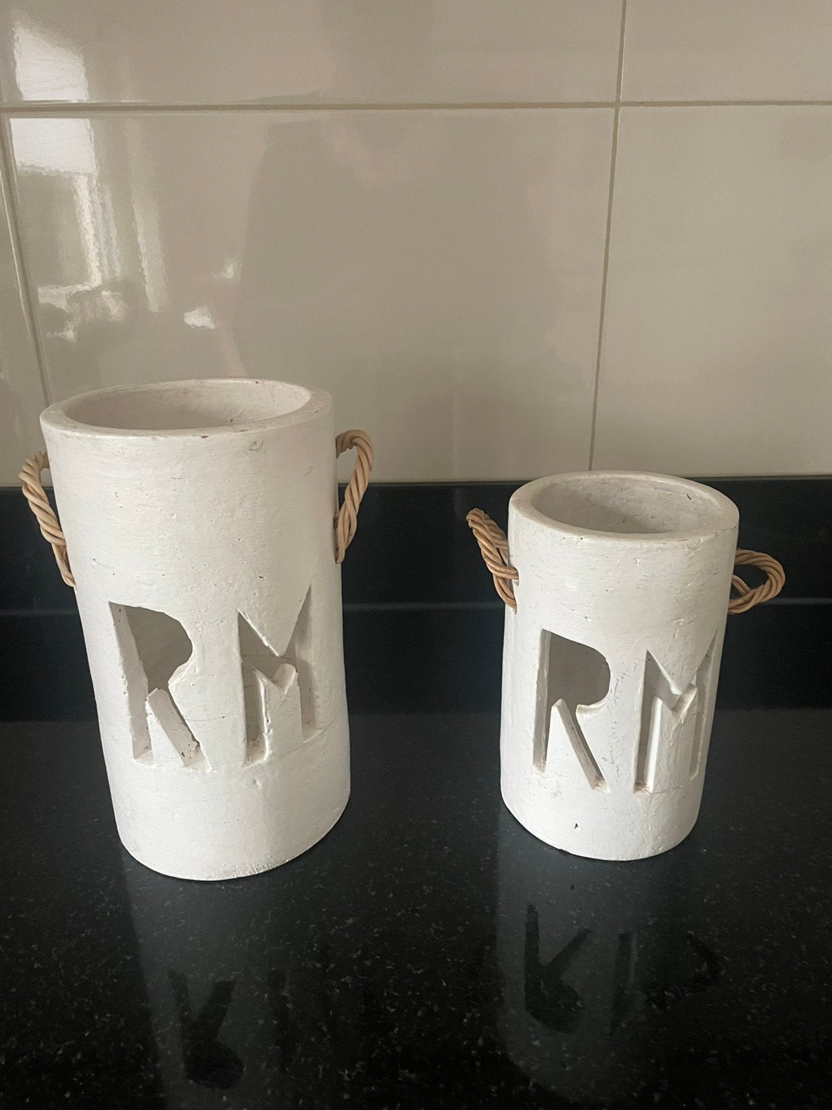2 RM waxinelichtjes branders Riviera Maison, Huis en Inrichting, Ophalen of Verzenden