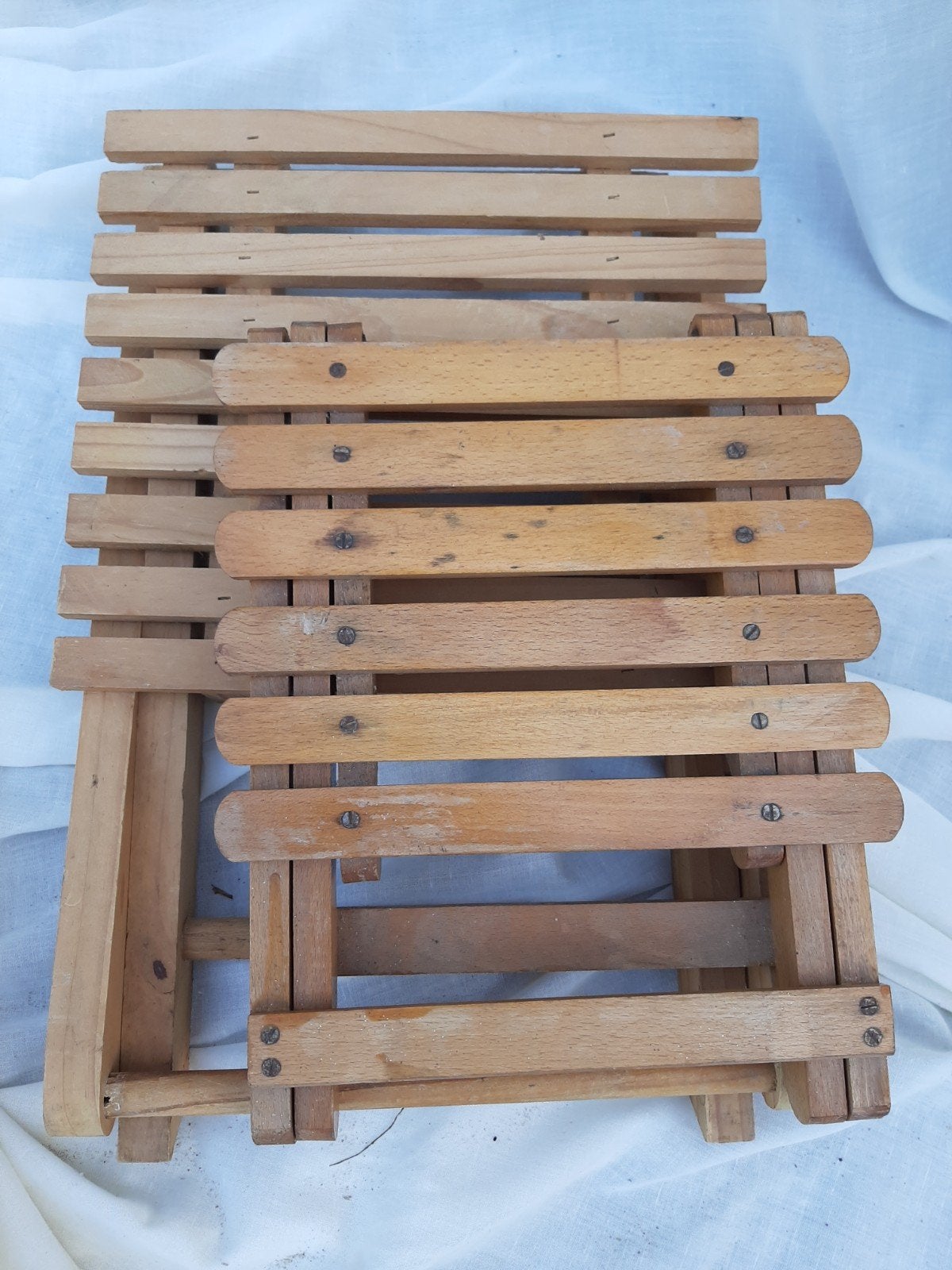 2 houten inklapbare tafeltjes, Ophalen of Verzenden, Zo goed als nieuw, Hout