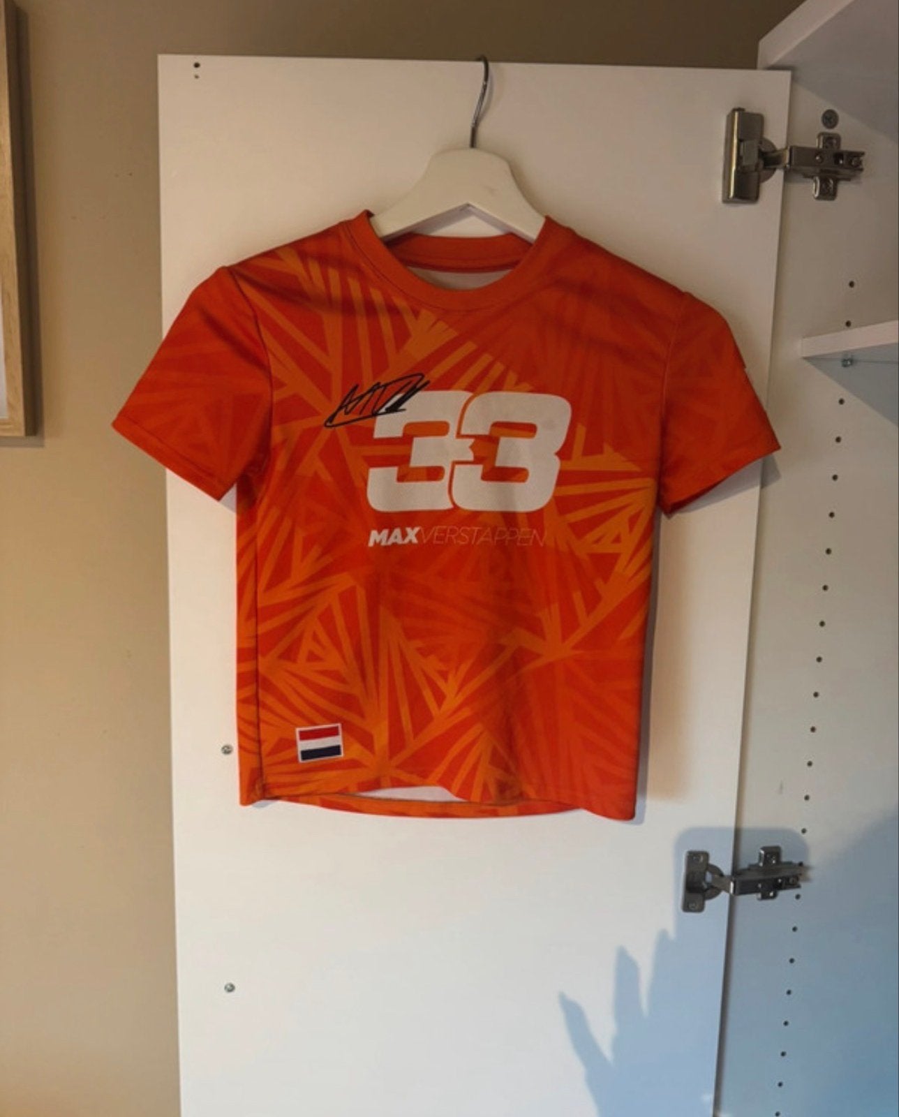 Max Verstappen T-shirt Maat 128, Kinderen en Baby's, Ophalen of Verzenden, Gebruikt, Jongen, Shirt of Longsleeve