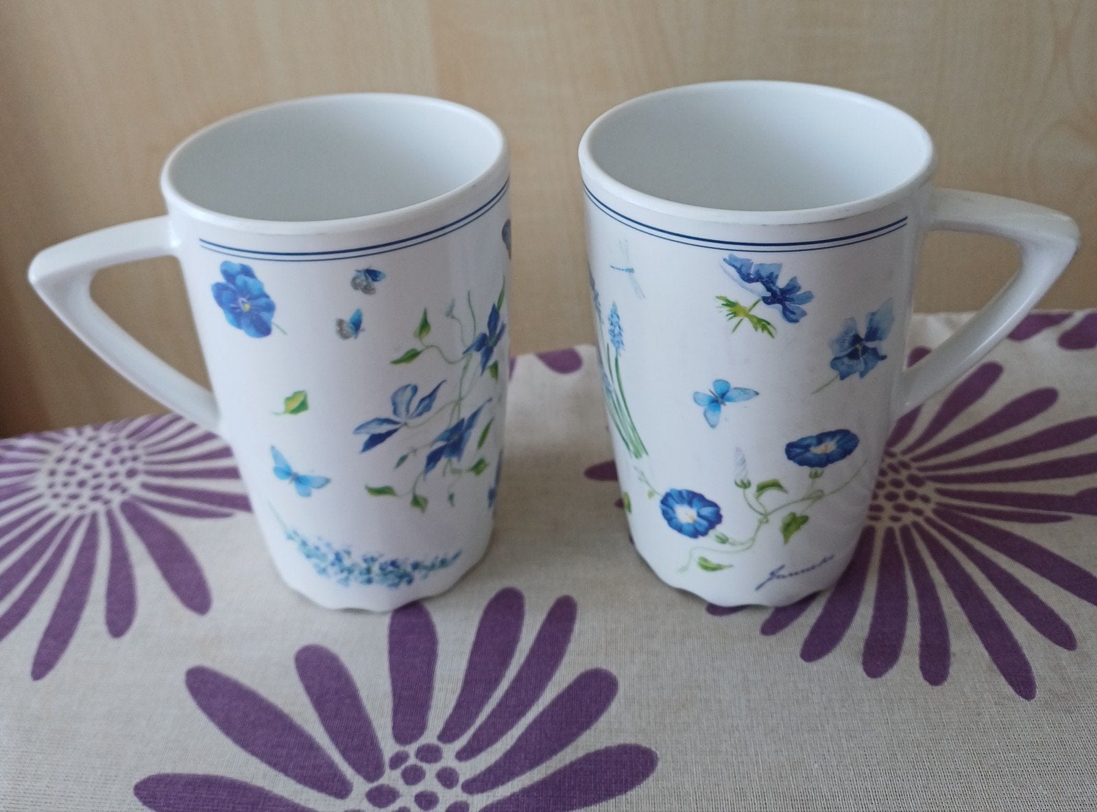 2 mepal flowers bekers, Ophalen of Verzenden