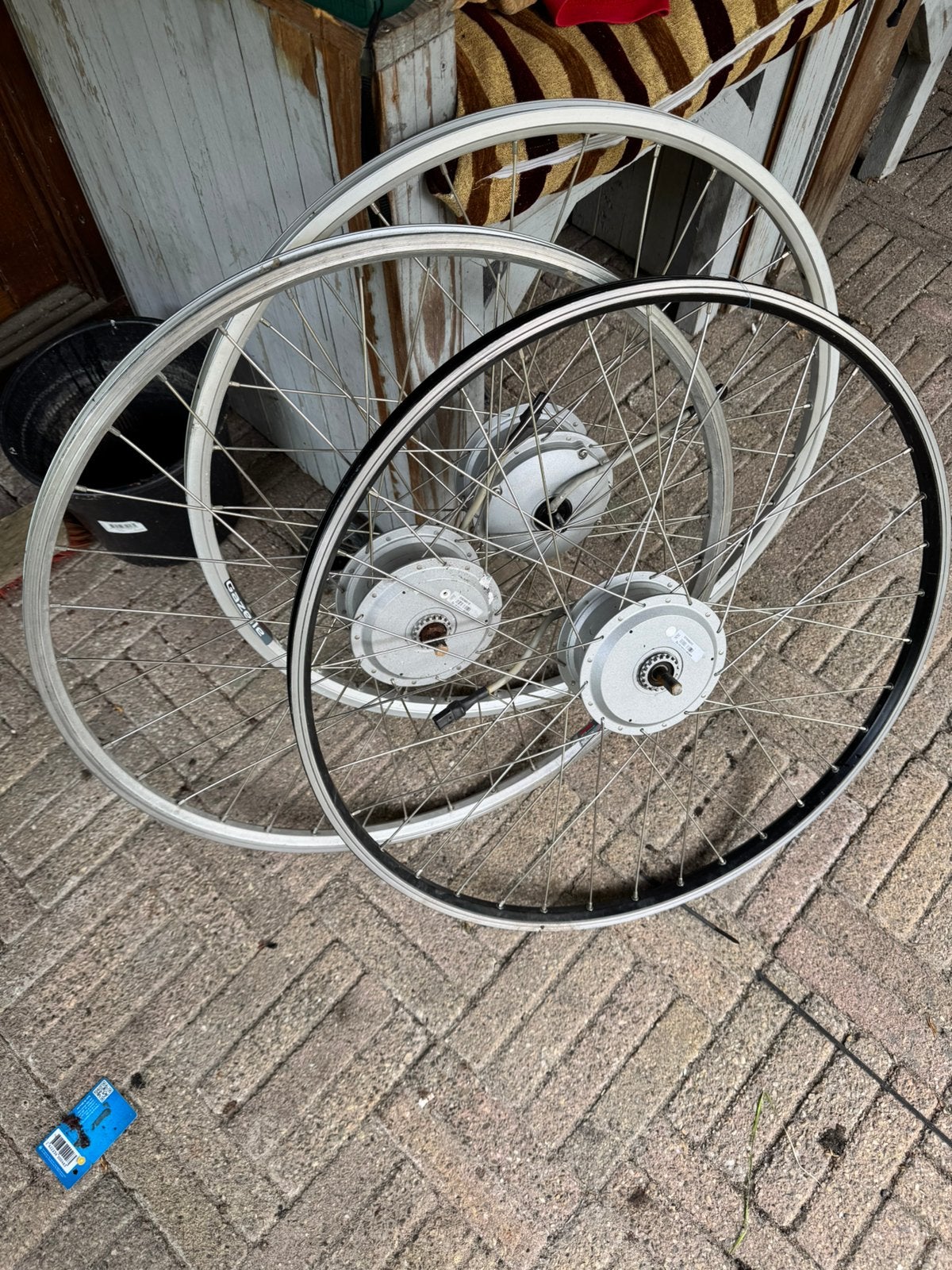 3x voorwiel motor gazelle innergy, Fietsen en Brommers, Fietsonderdelen, Gebruikt, Motor, Aluminium, Ophalen