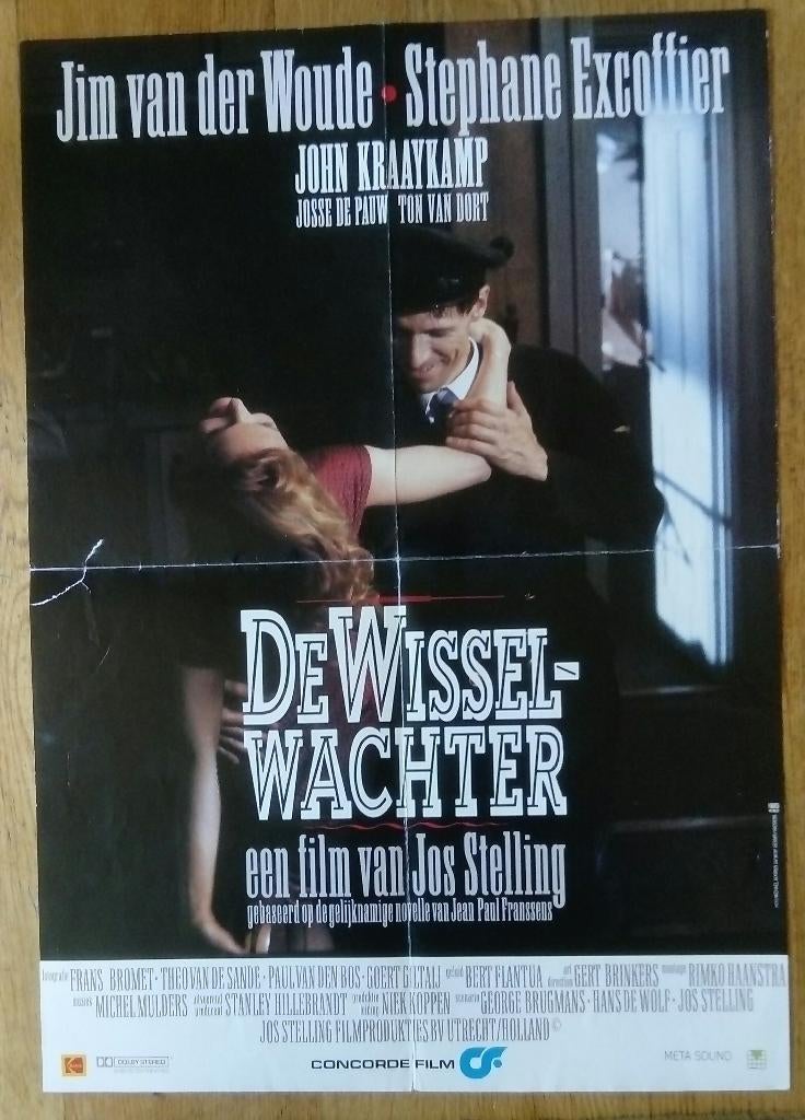 Nederlandse Filmposter De Wisselwachter (1986), Ophalen of Verzenden, A1 t/m A3, Film en Tv, Rechthoekig Staand