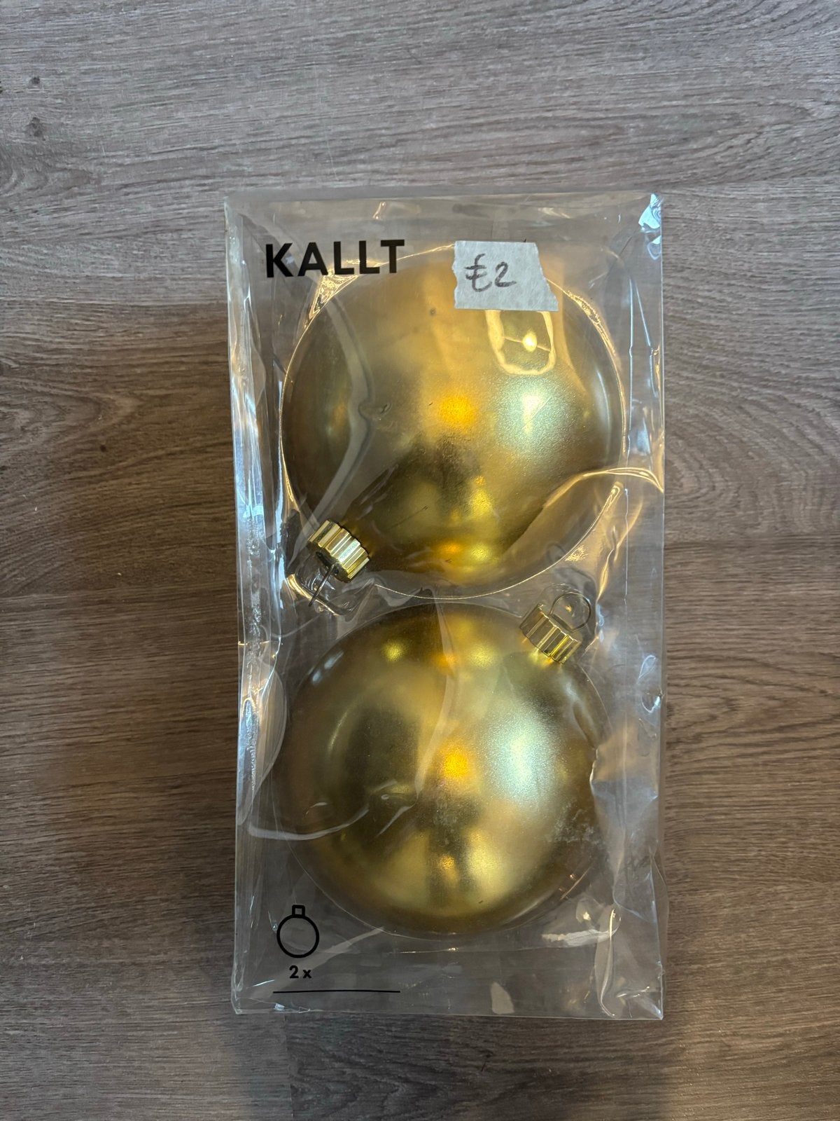 Gouden plastic kerstballen, Ophalen of Verzenden