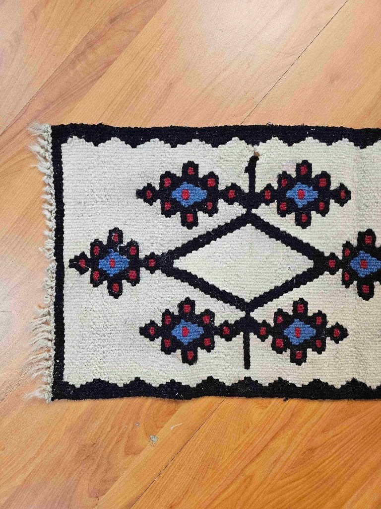 Kelim loper 68/31 cm, Minder dan 50 cm, Gebruikt, 50 tot 100 cm, Zwart