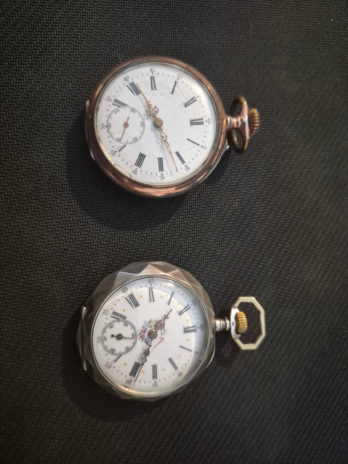 2 zeer antieke zilveren zakhorloges, Overige merken, Zakhorloge, 1900 tot 1930, Ophalen of Verzenden