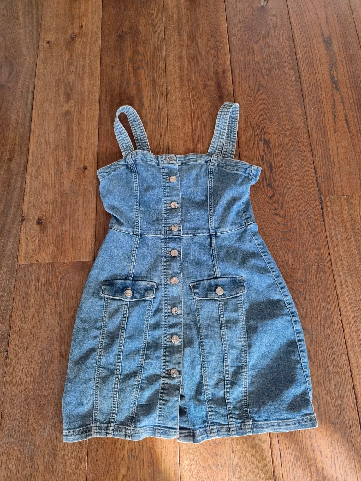H&M Divided spijkerjurk maat 38, Kleding | Dames, Maat 38/40 (M), Blauw, H&M Divided, Ophalen of Verzenden