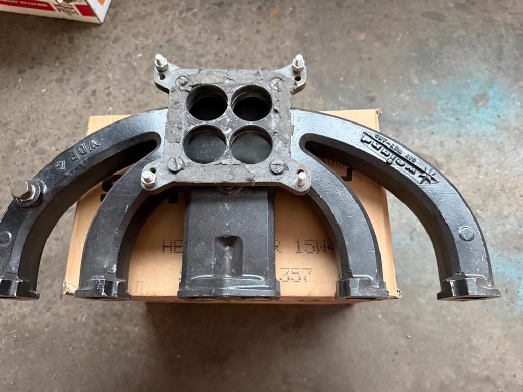 Weiand 4-bbl inlaatspruitstuk Dodge/Plymouth Slant Six, Ophalen of Verzenden