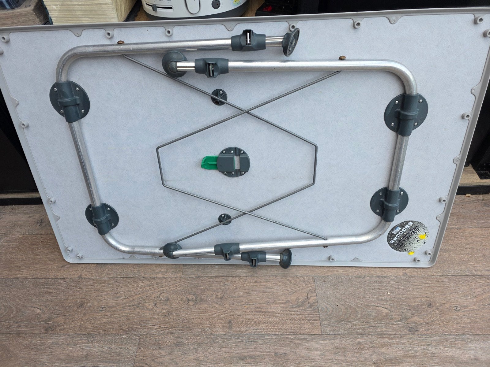 Campingtafel 1,15 x 70 cm met verstelbare poten, Ophalen of Verzenden, Gebruikt