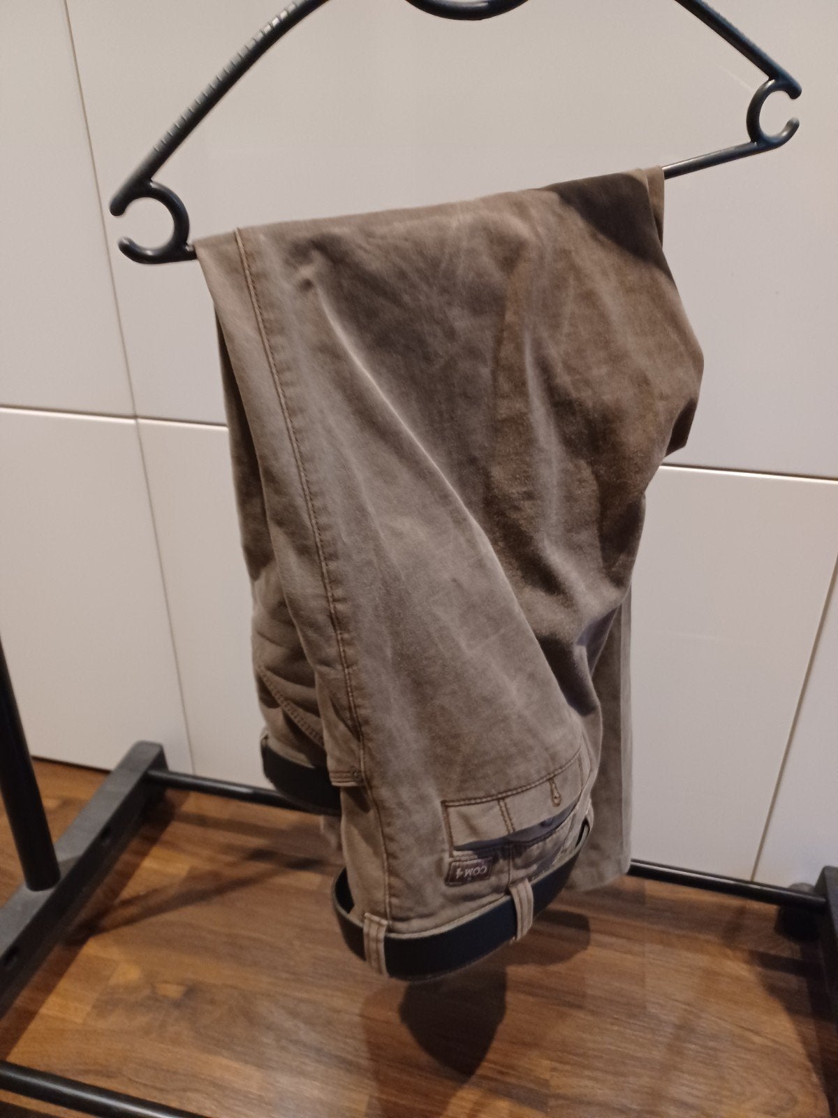 Com4 Heren Chino Broek - Maat 52/54 (L), Maat 52/54 (L), Bruin, Ophalen of Verzenden, Gedragen