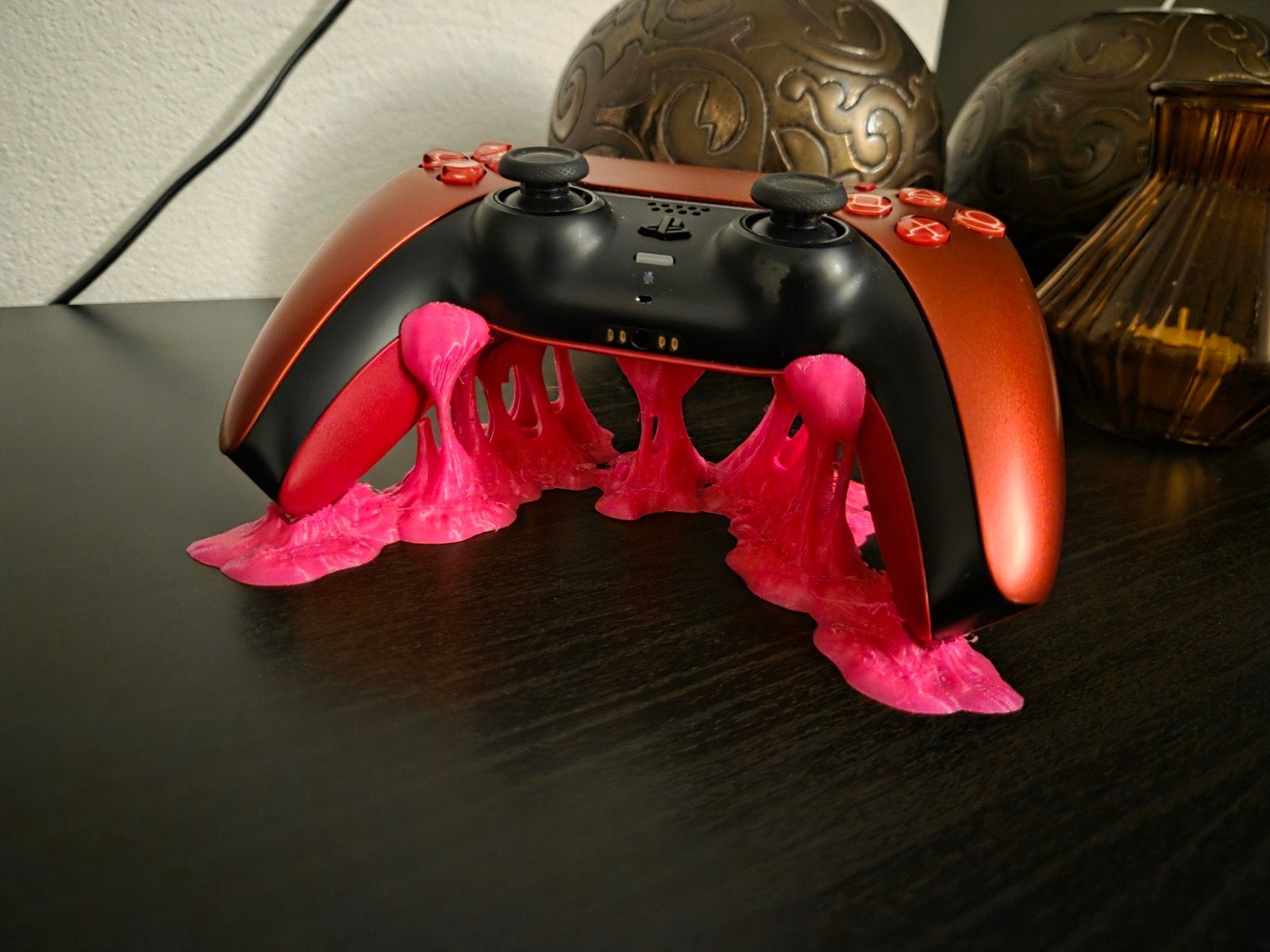 3D-geprinte PS5 Controllerhouder - Kauwgom Thema, Ophalen of Verzenden, Nieuw