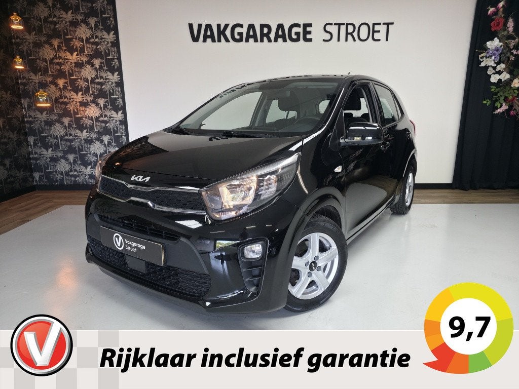 Kia Picanto 1.0 DPi Comf.L | cruise | ac | zwart LMV | BT |, Voorwielaandrijving, Stof, Gebruikt, Start-stop-systeem