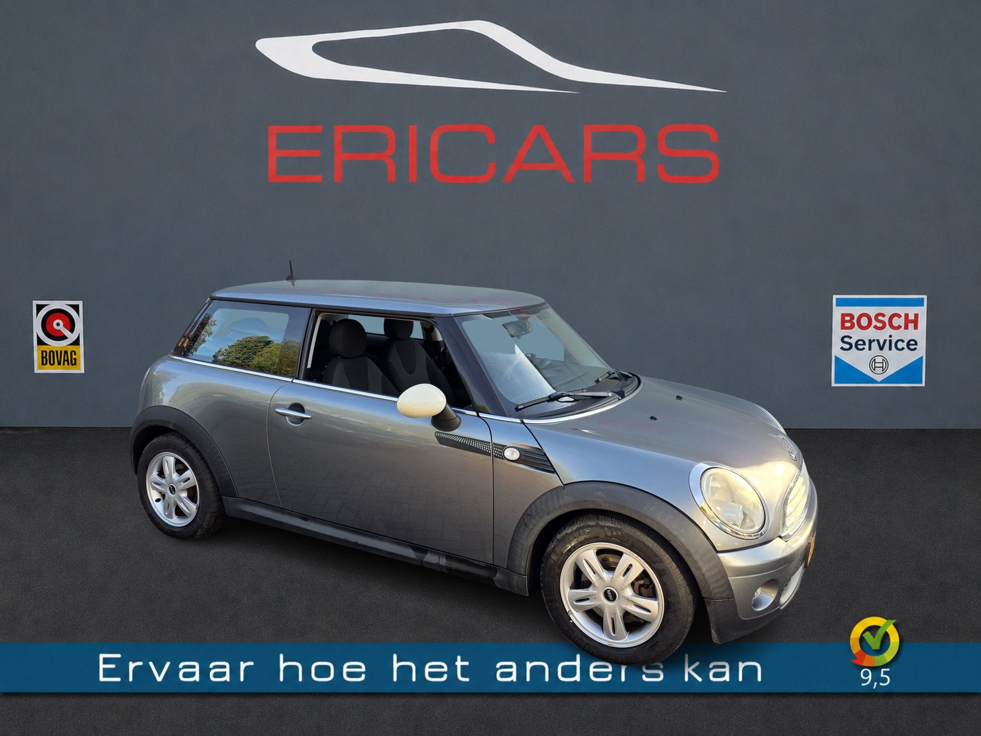MINI 3-deurs 1.6 One MINIMALIST MF STUUR AIRCO CV LM, Auto's, Voorwielaandrijving, Euro 5, Stof, Zwart