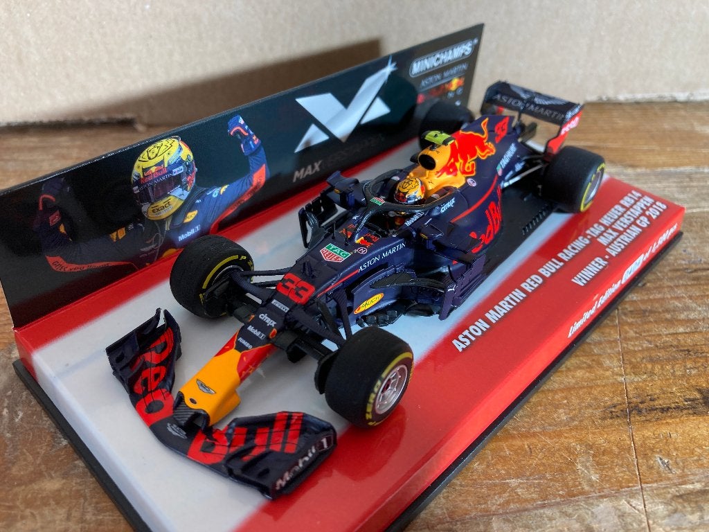 ✅ Max Verstappen 1:43 editie 37 Winner Austrian GP 2018 RB14, Ophalen of Verzenden, Nieuw, Formule 1