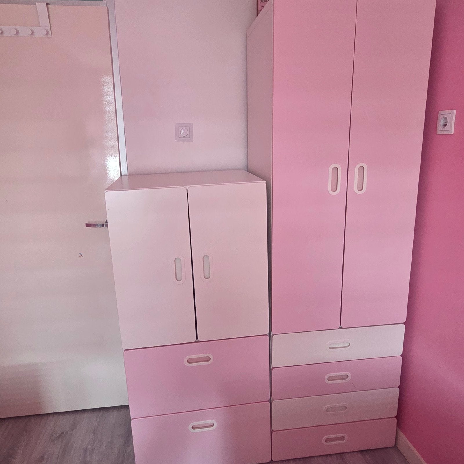 IKEA Kledingkast met lades en opbergers, Ophalen, 50 tot 100 cm, 150 tot 200 cm, Met hangruimte