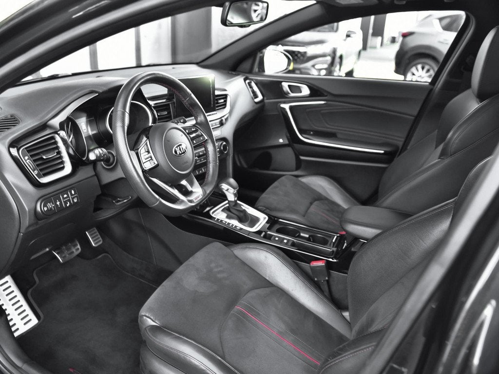 Kia ProCeed 1.6 T-GDI GT Panoramadak Alcantara adaptive crui, Auto's, Kia, Adaptive Cruise Control, Stof, Gebruikt, Zwart