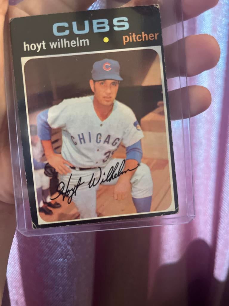 Hoyt Wilhelm Chicago Cubs Honkbal Spelerskaart, Ophalen of Verzenden, Gebruikt, Buitenlandse clubs, Spelerskaart