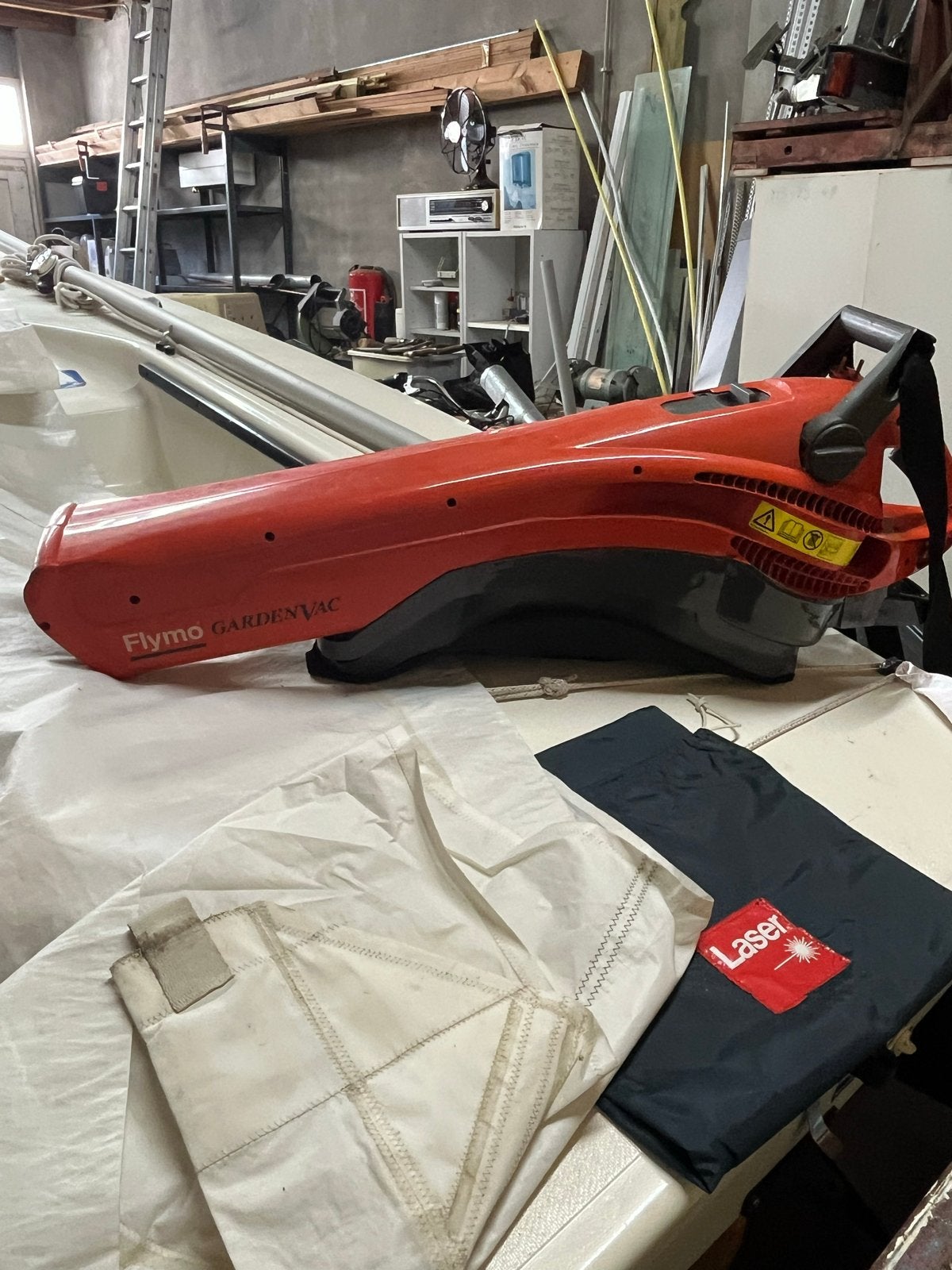 Flymo GardenVac 3-in-1 Bladblazer, Zuiger en Versnipperaar, Ophalen, Gebruikt, Handgedragen, Met opvangzak