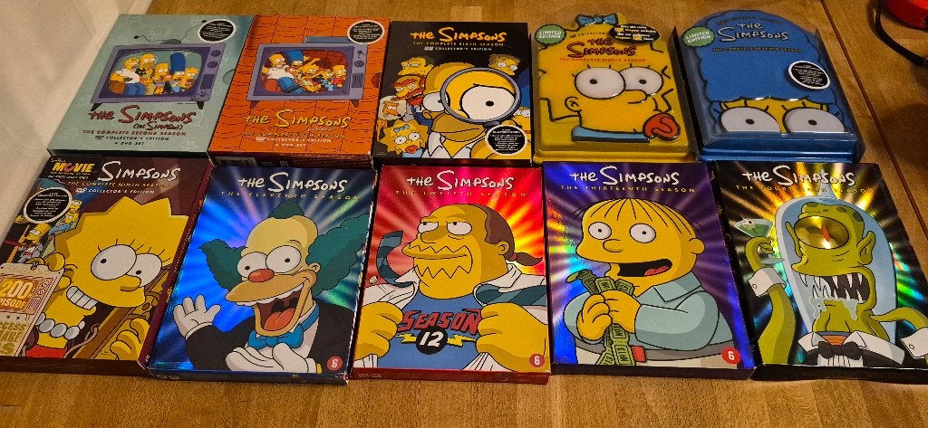 The Simpsons DVD Collectie 10 Seizoenen, Cd's en Dvd's, Inclusief doosje, Alle leeftijden, Nederlands, Ophalen of Verzenden