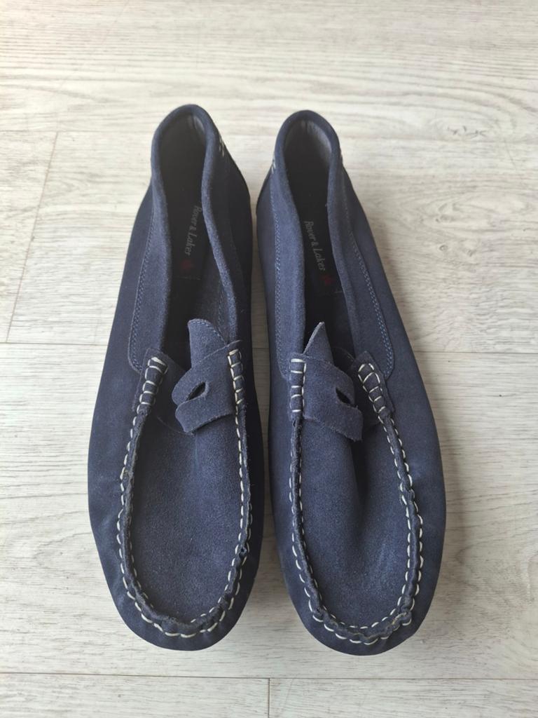 Rover & Lakes suède loafers - Maat 46, Loafers, Rover & Lakes, Blauw, Nieuw