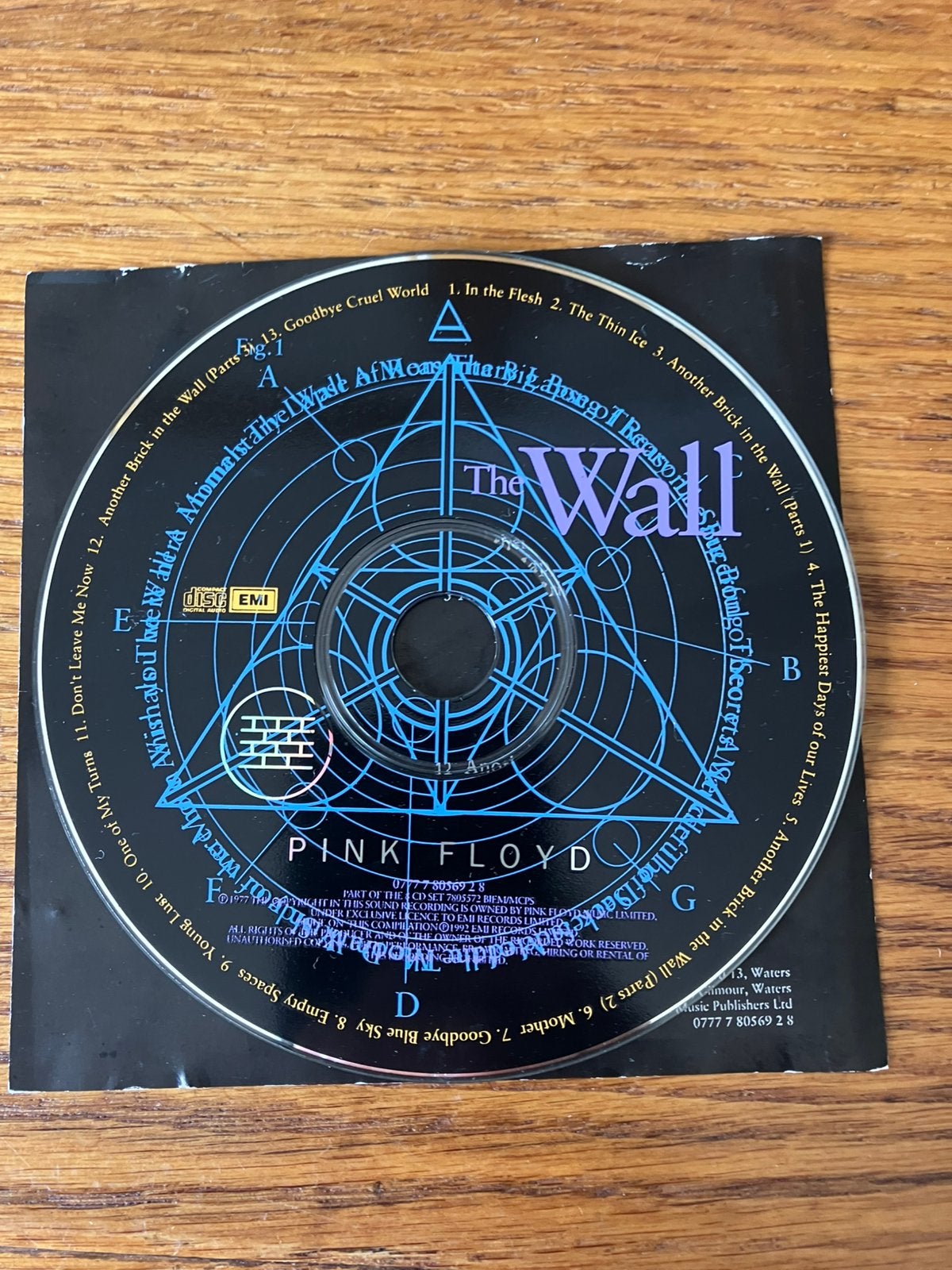 Pink floyd - cd 1 the wall uit Shine On Box, Ophalen of Verzenden, Gebruikt, Pop, Album