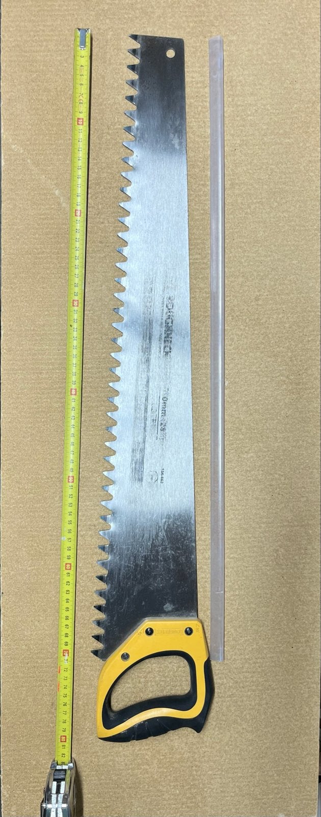 Grote handzaag voor gasbeton blokken met 60 cm blad, Ophalen of Verzenden, Gebruikt, Overige typen