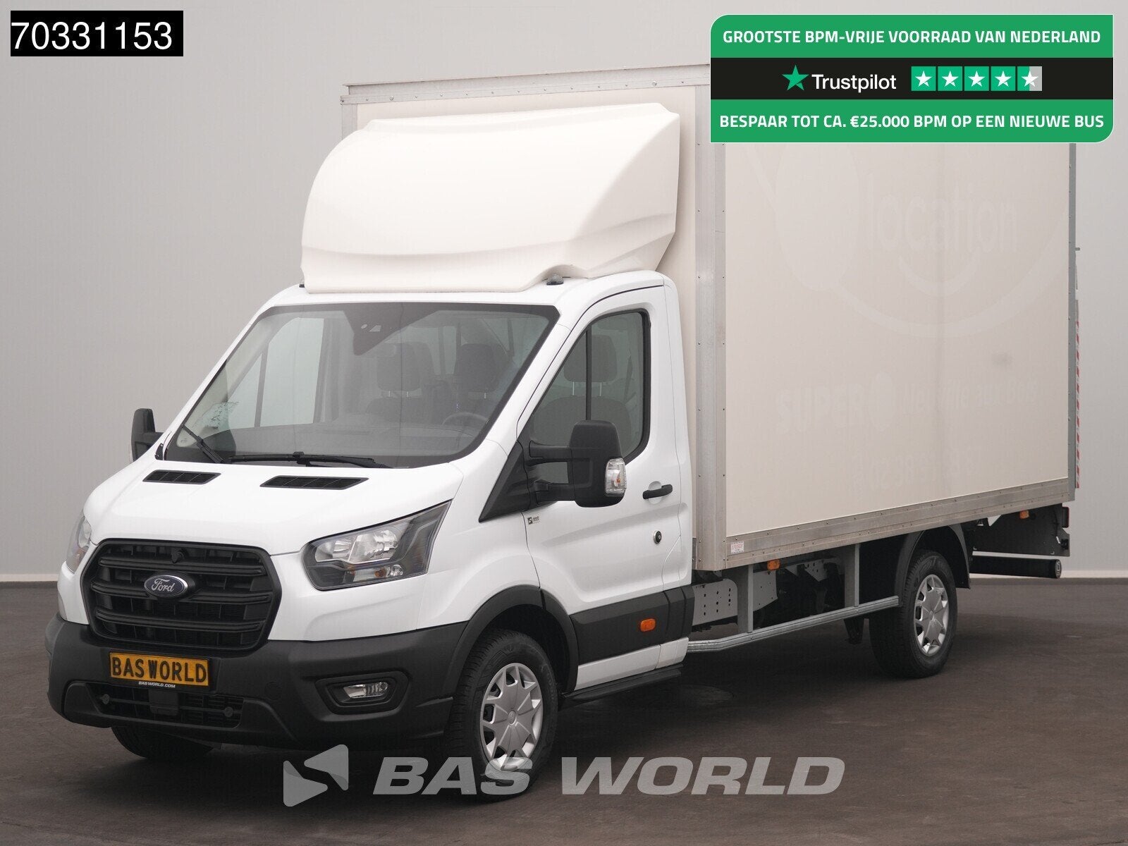 Ford Transit 130pk Laadklep Bakwagen Airco Cruise Euro6 Meub, Stof, Euro 6, 4 cilinders, 2000 kg