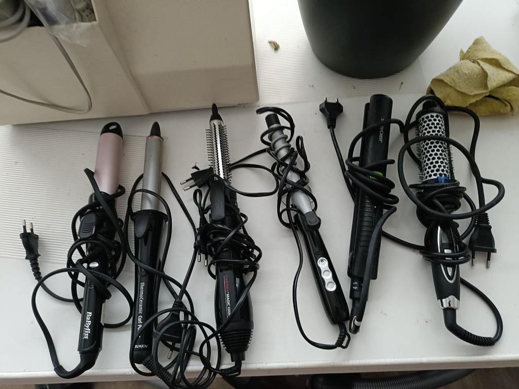 Haarverzorgingsapparatuur - Diverse Tangen en Borstels, Ophalen of Verzenden, Gebruikt, Krultang of Stijltang