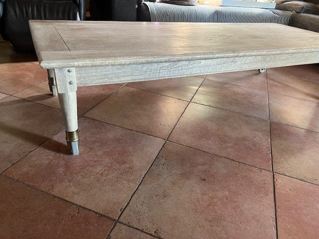 Riviera maison salon tafel op wieltjes, Ophalen, Gebruikt, 50 tot 100 cm, 150 tot 200 cm
