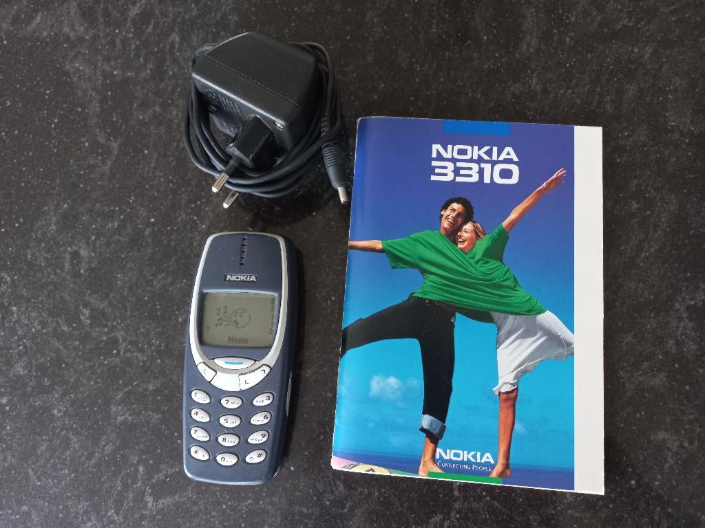 Nokia 3310, werkend, met lader, Ophalen, Gebruikt, Blauw, Geen camera