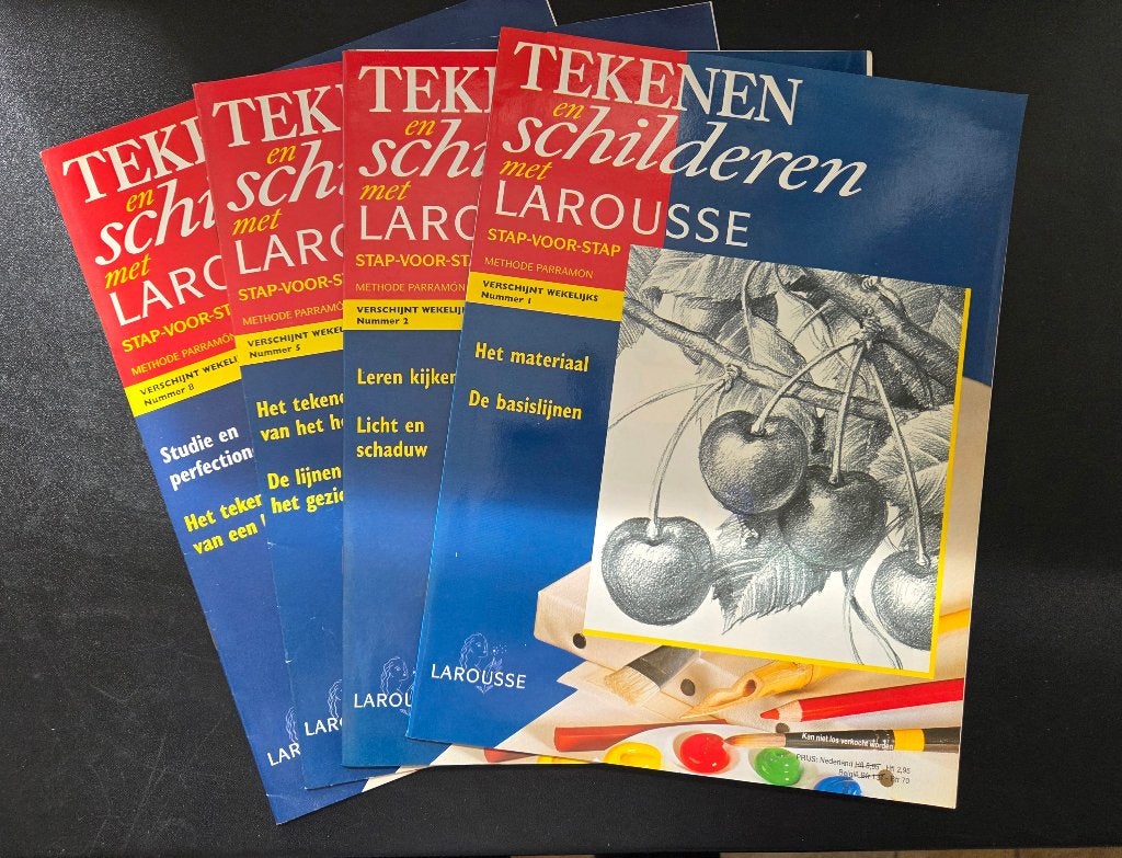 4 delen : Tekenen en schilderen met Larousse, Verzenden, Zo goed als nieuw